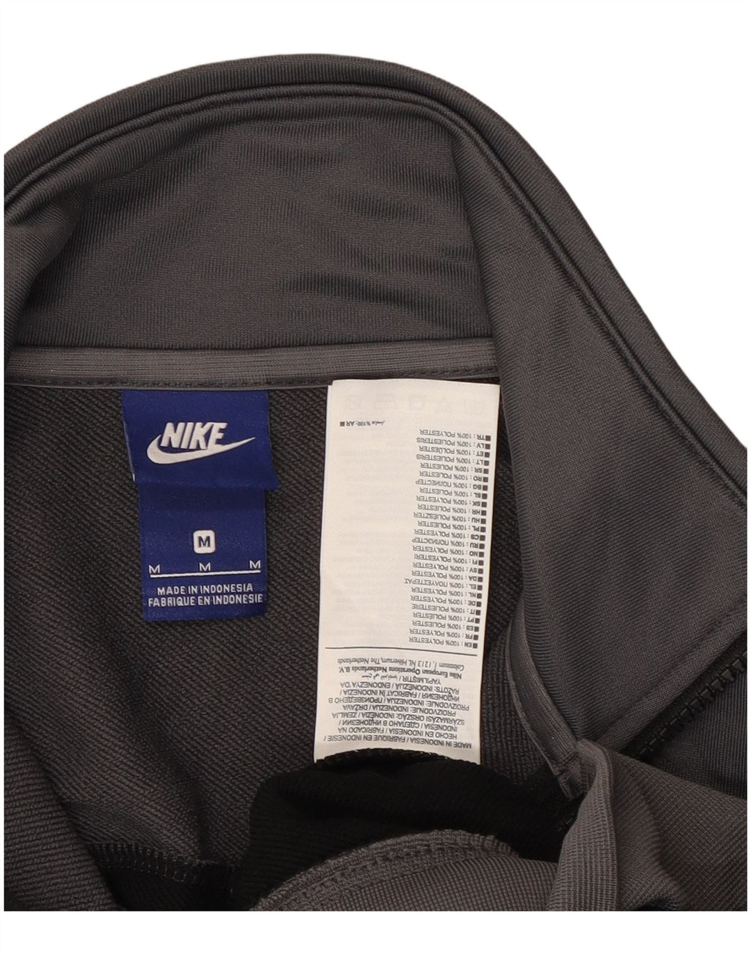 Nike muška gornja jakna trenirke srednje crne boje od poliestera