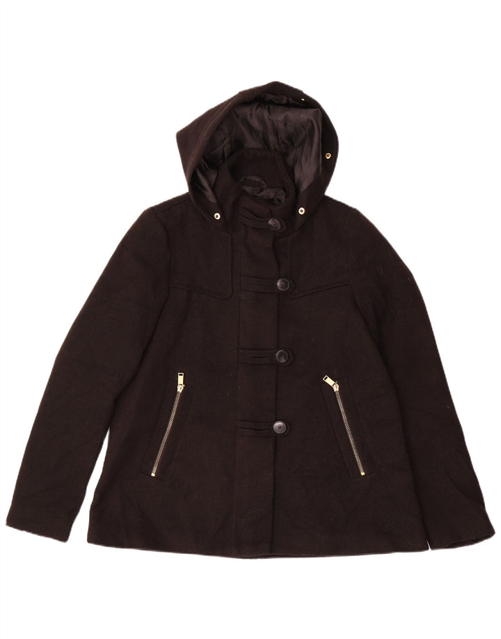 Zara ženska bomber jakna s kapuljačom UK 6 XS crni poliester