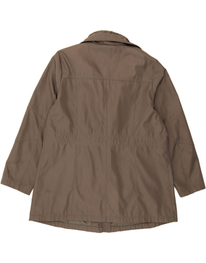 VINTAGE Womens Windbreaker Jacket UK 18 XL Grey Polyester Vintage Vintage and Second-Hand Vintage from Messina Hembry 