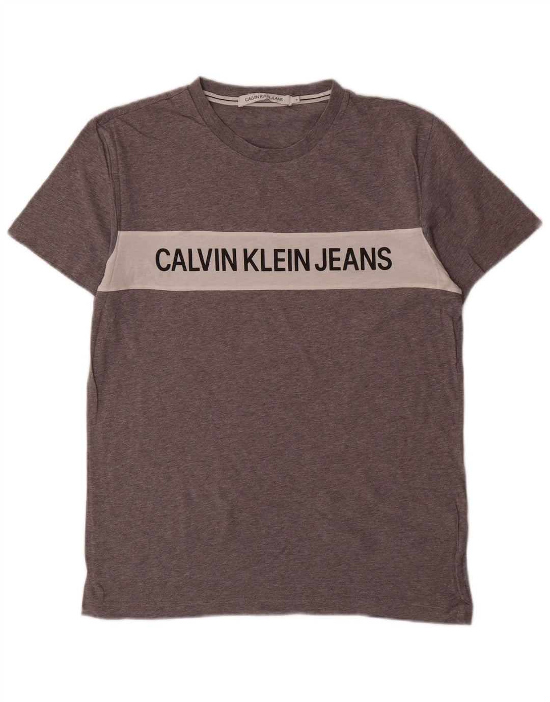 Calvin Klein Jeans muška grafička majica kratkih rukava srednje sive boje