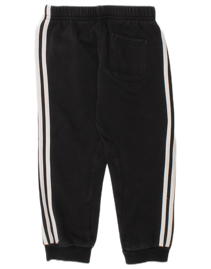 ADIDAS Boys Tracksuit Trousers Joggers 2-3 Years  Black