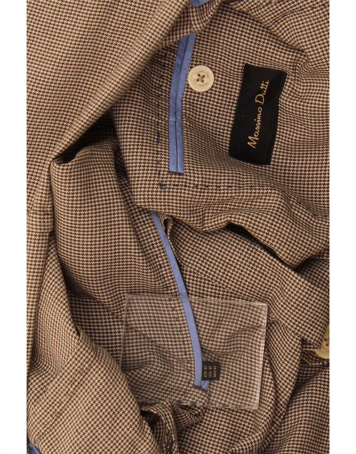 Massimo Dutti muška jakna sa 2 gumba EU 50 srednje smeđe ptičje zube