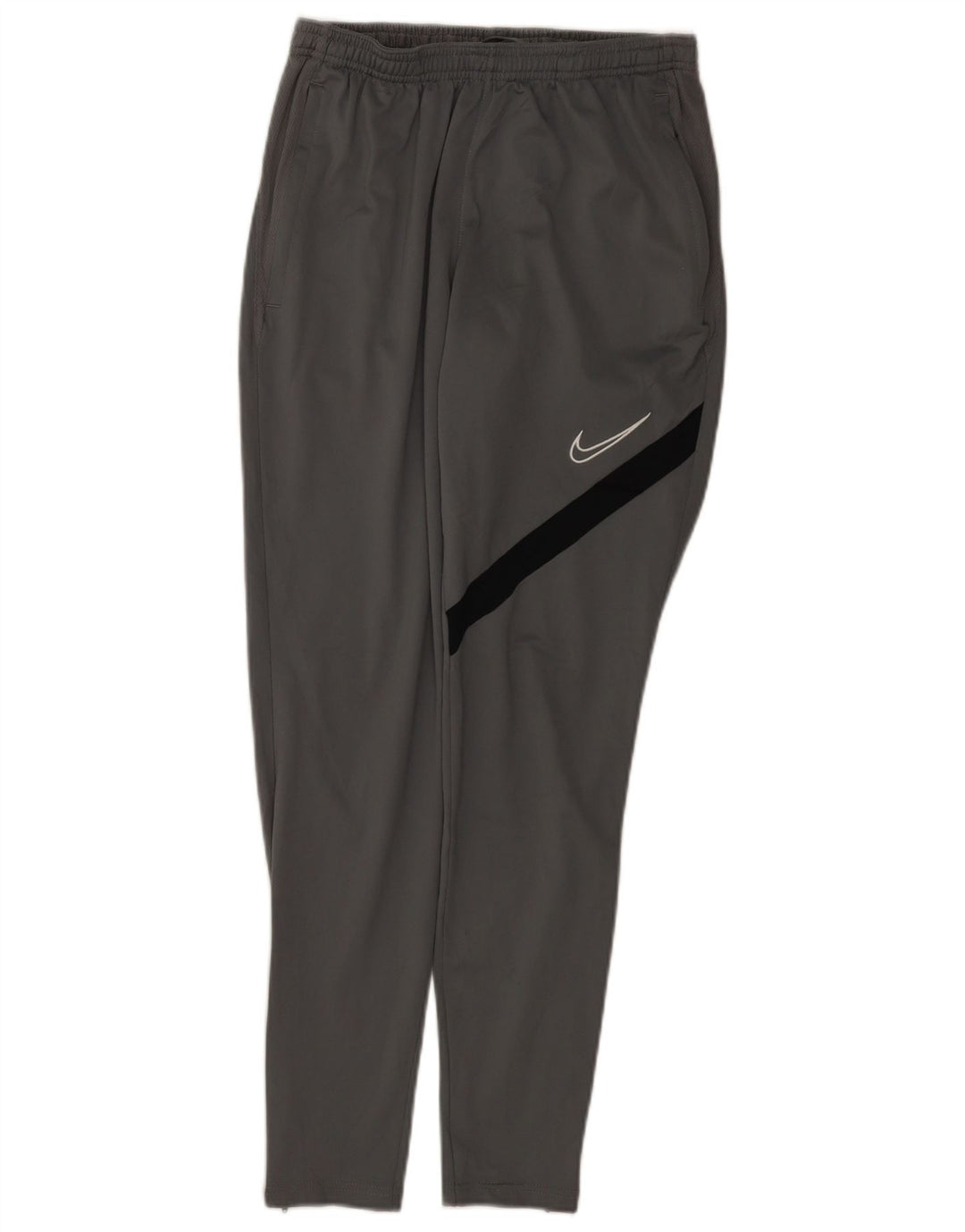 Nike muške Dri Fit hlače za trenirku male sive boje od poliestera
