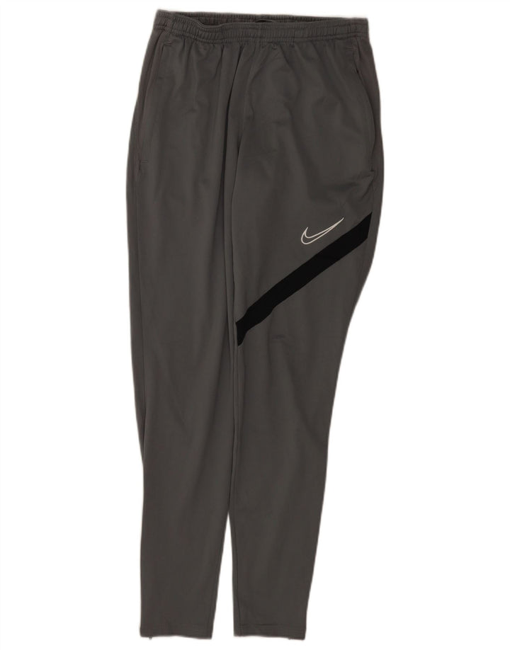 Nike muške Dri Fit hlače za trenirku male sive boje od poliestera