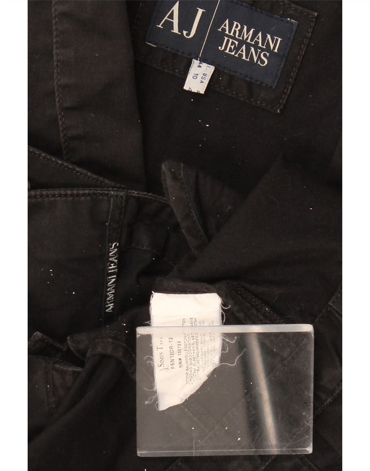 Armani Jeans Ženska skraćena jakna sa 3 gumba IT 44 srednje crni pamuk