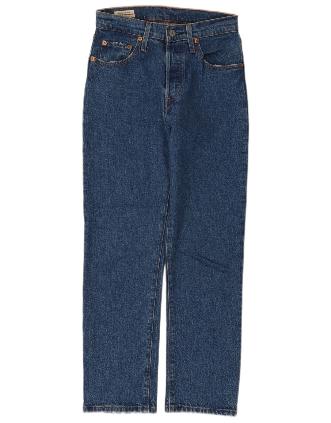 Levi's ženske 501 ravne traperice W25 L26 plavi pamuk