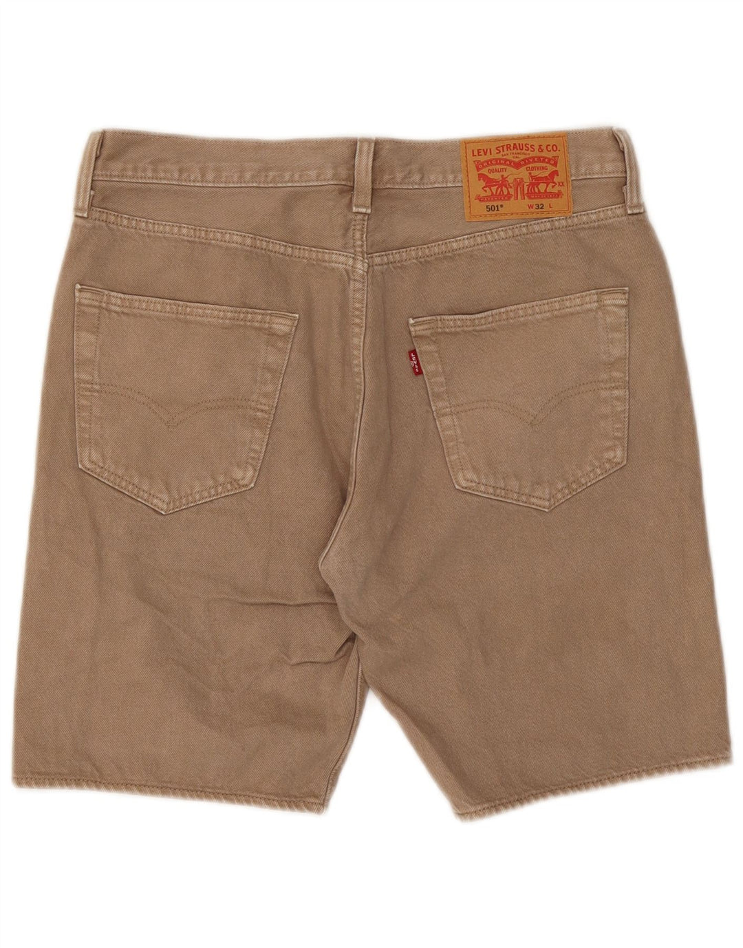 Levi's muške 501 traper kratke hlače W32 srednje bež pamuk