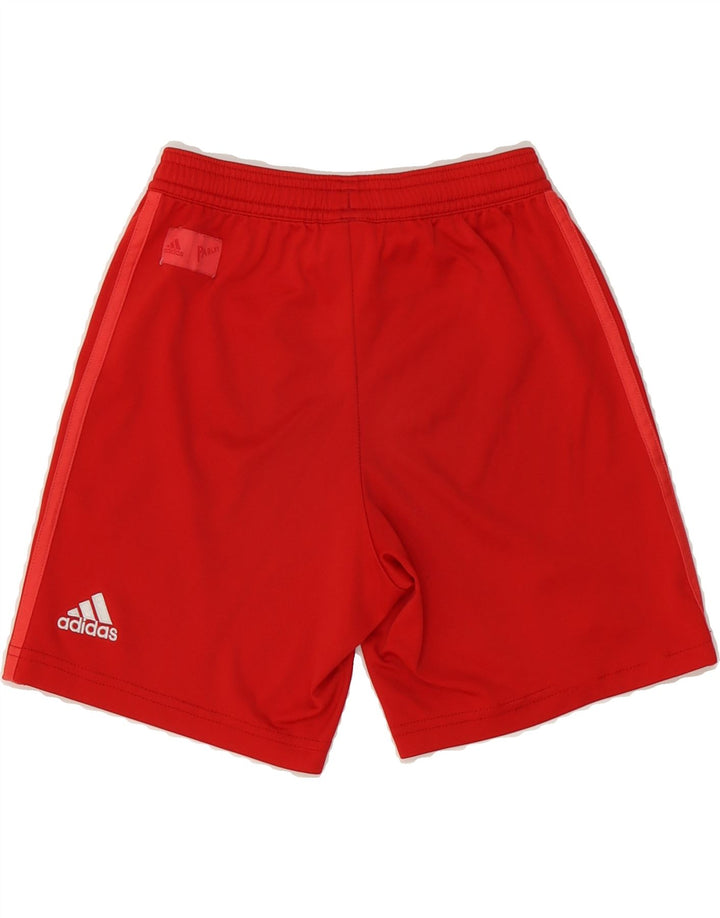 ADIDAS Boys Real Madrid Sport Shorts 9-10 Years Red Polyester Vintage Adidas and Second-Hand Adidas from Messina Hembry 