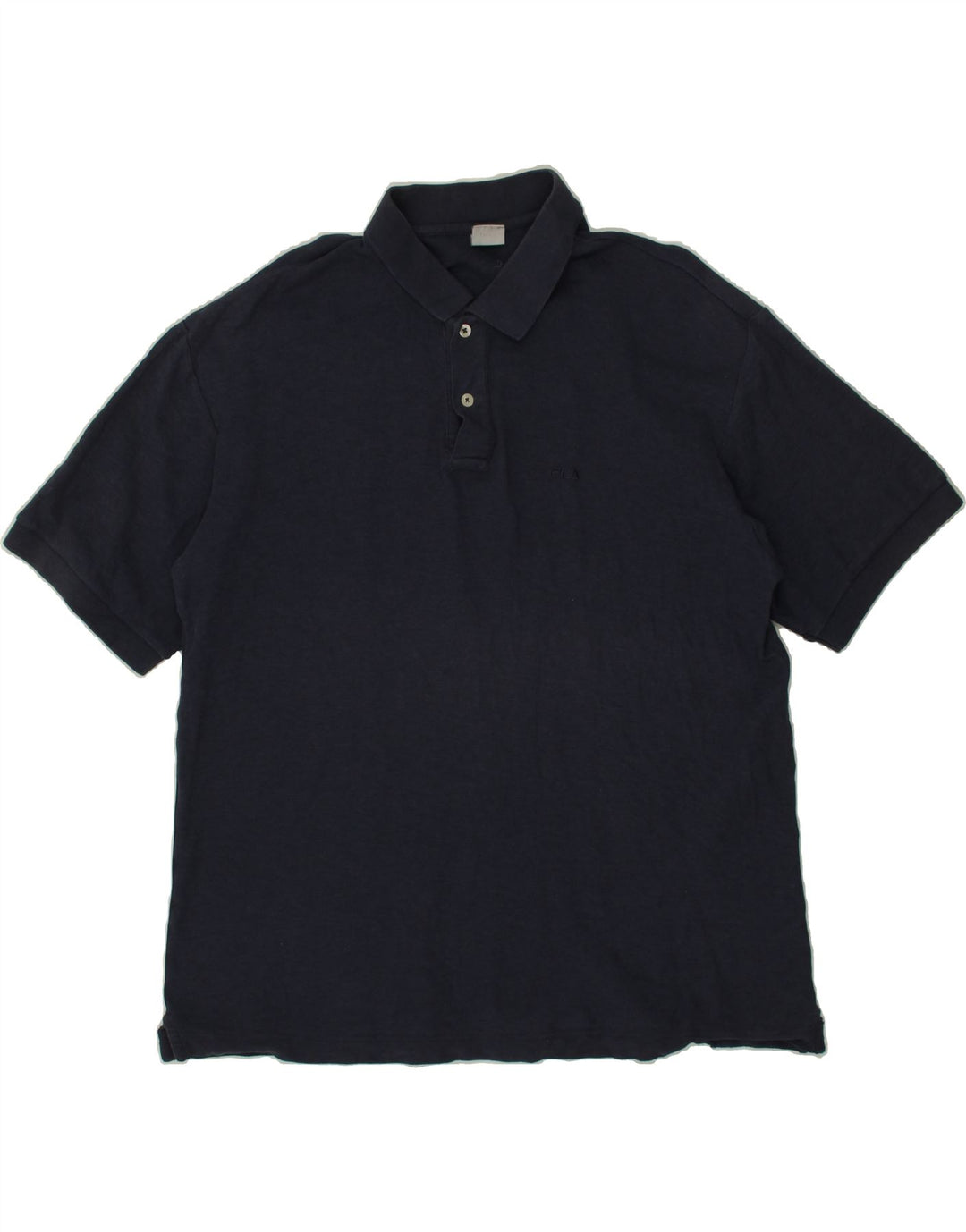 FILA Mens Polo Shirt IT 54 Large Navy Blue Cotton Vintage Fila and Second-Hand Fila from Messina Hembry 