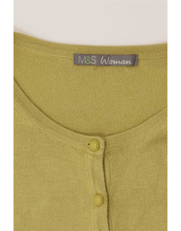 Marks & Spencer ženski kardigan pulover UK 14 Srednje zelena