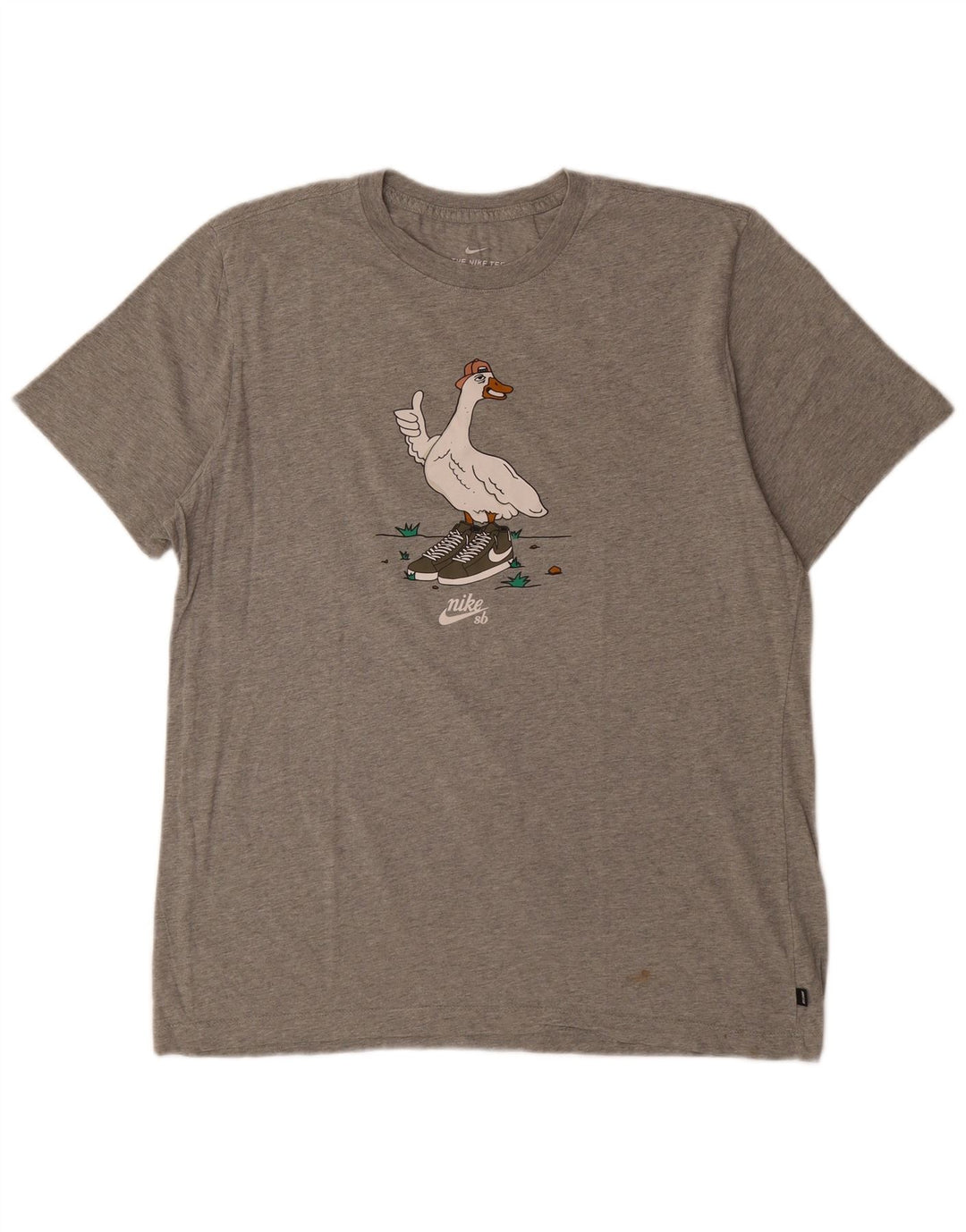 NIKE Muška majica s grafičkim motivima, veliki sivi pamuk