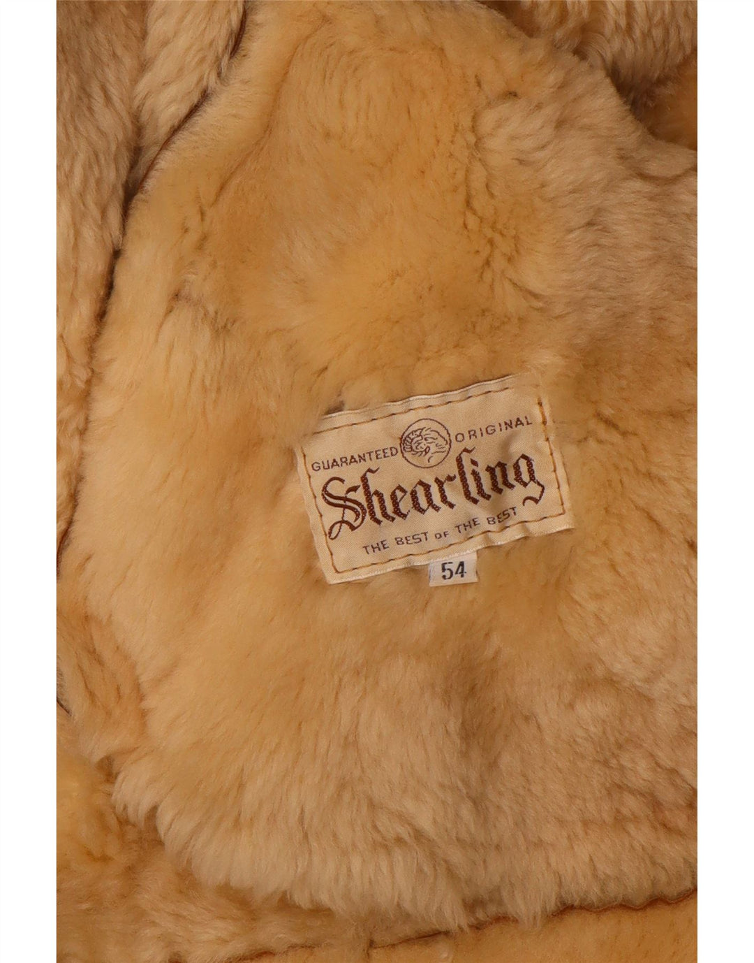 Vintage muška jakna s ovčicama IT 54 2XL Smeđe ovčice