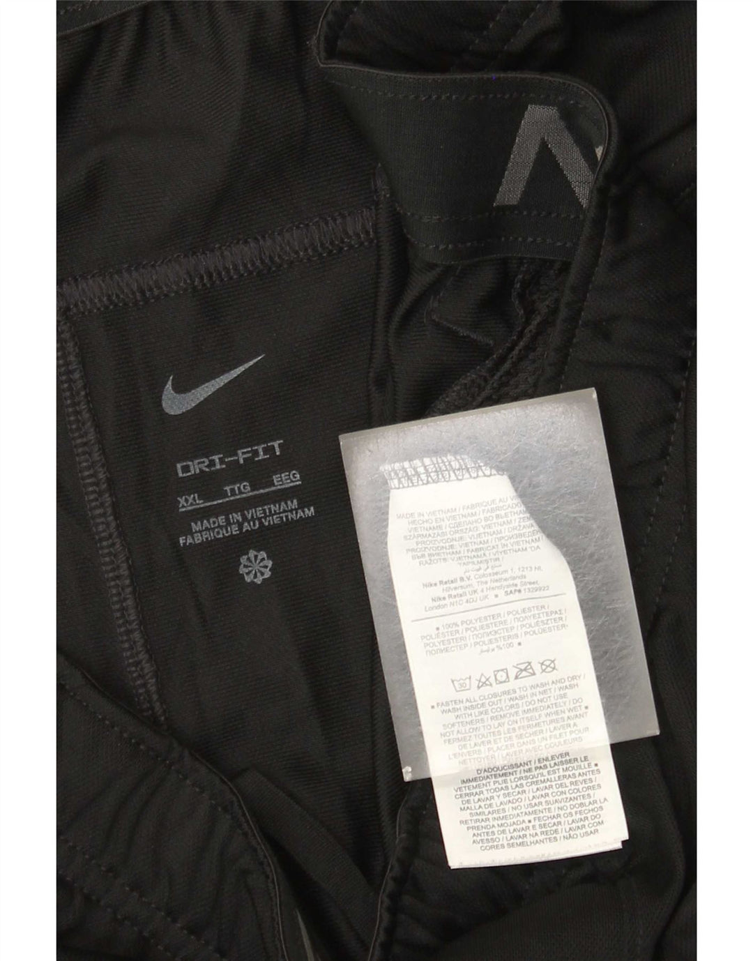 Nike muške Dri Fit sportske kratke hlače 2XL crni poliester