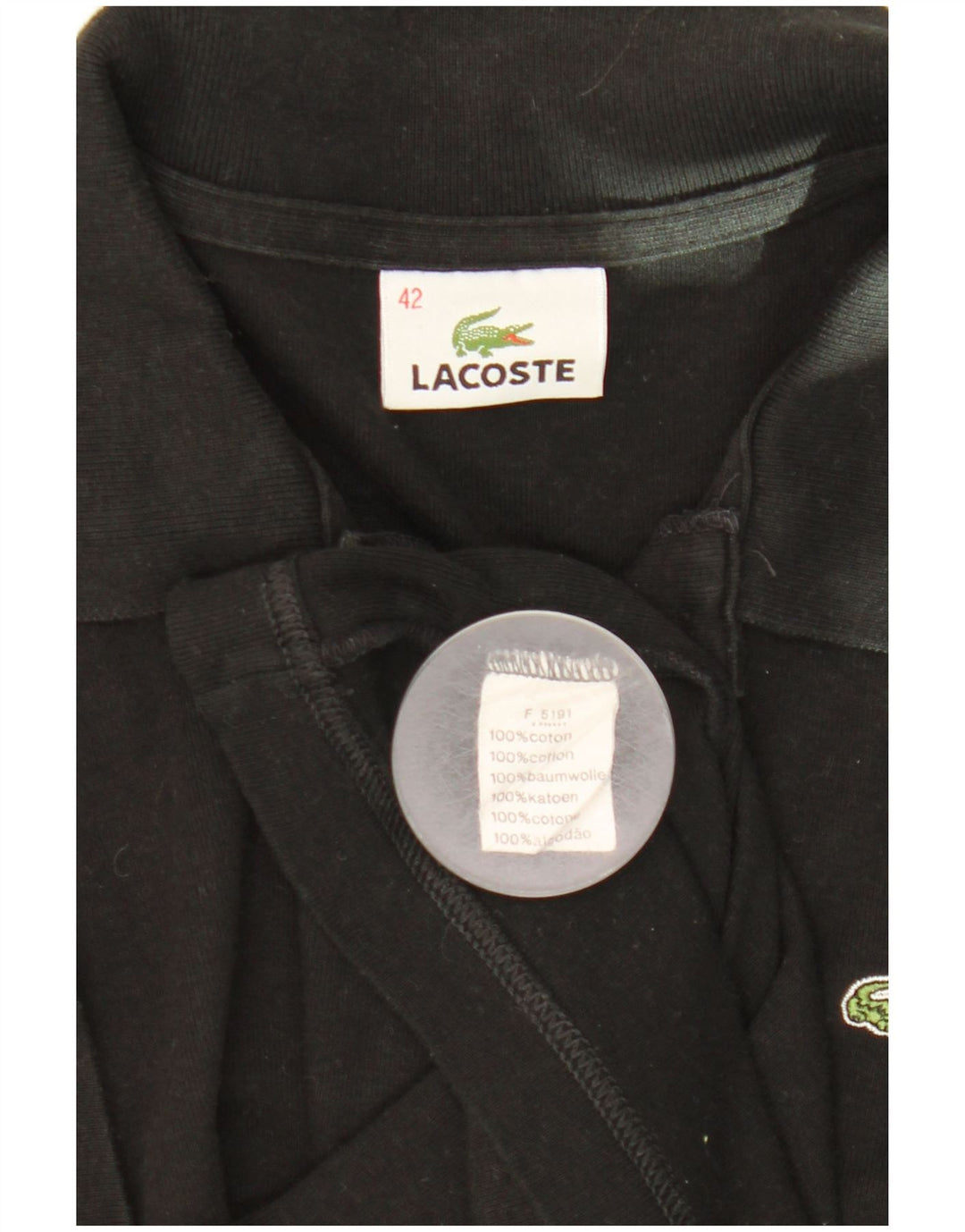 Lacoste ženska polo majica veličine 42 velika crna pamučna