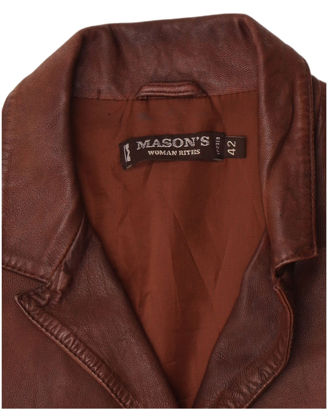 Mason's ženska kožna jakna sa 3 gumba IT 42 srednje smeđa