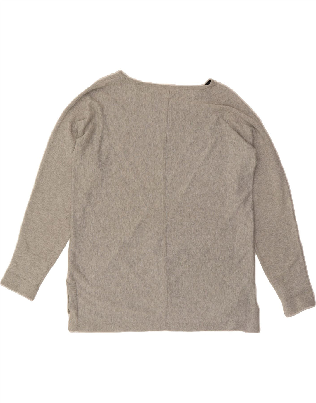 WHITE STUFF Womens Boat Neck Jumper Sweater UK 12 Medium Grey Cotton Vintage White Stuff and Second-Hand White Stuff from Messina Hembry 