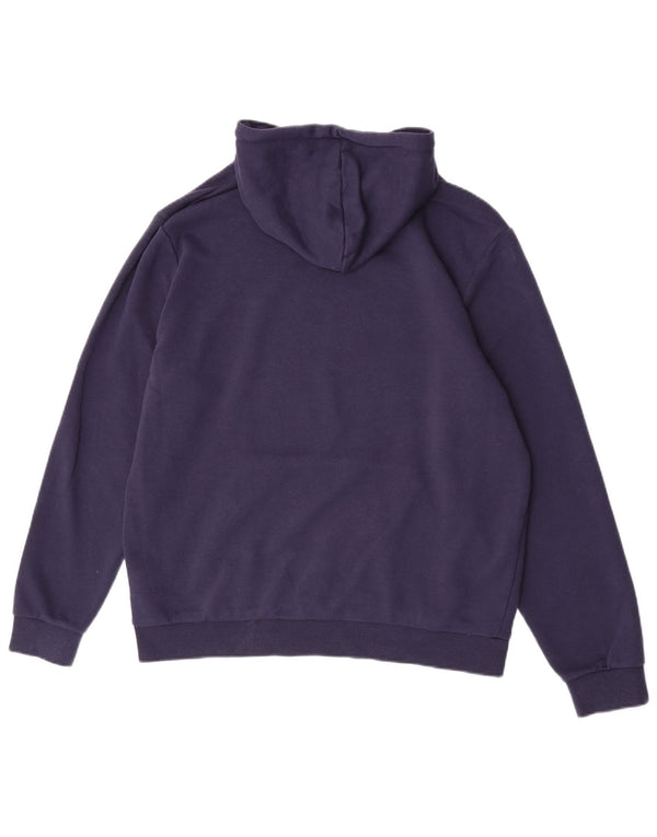 Puma Mens Hoodie Jumper Large Navy Blue Cotton