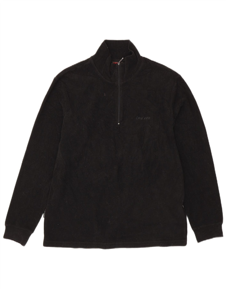 INVICTA muški flis džemper s patentnim izrezom, veliki crni