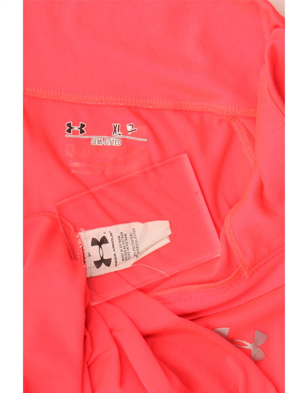 Under Armour, gornji dio trenirke s patentnim izrezom, UK 18 XL, ružičasti poliester