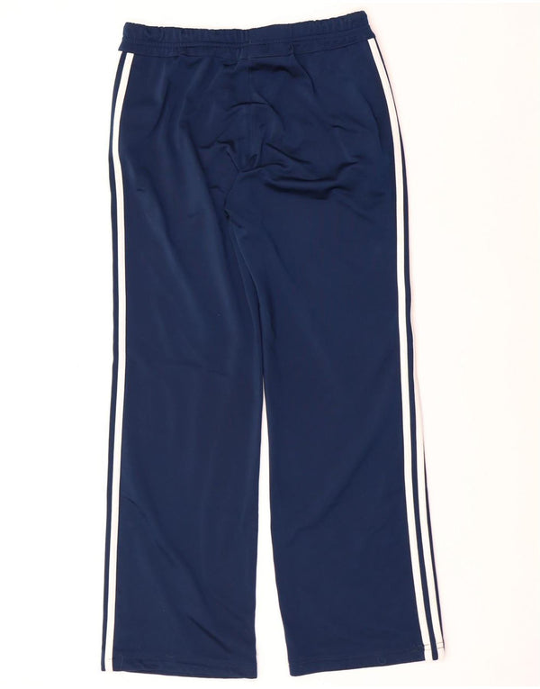 ADIDAS Womens Tracksuit Trousers UK 14 Medium  Navy Blue Polyester