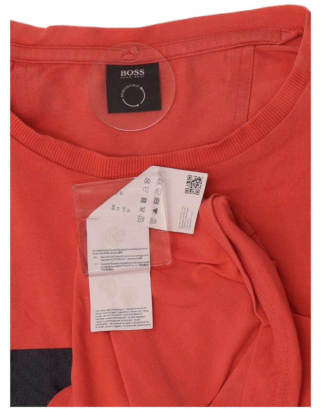 Hugo Boss Muška majica kratkih rukava srednje veličine, ružičasti pamuk