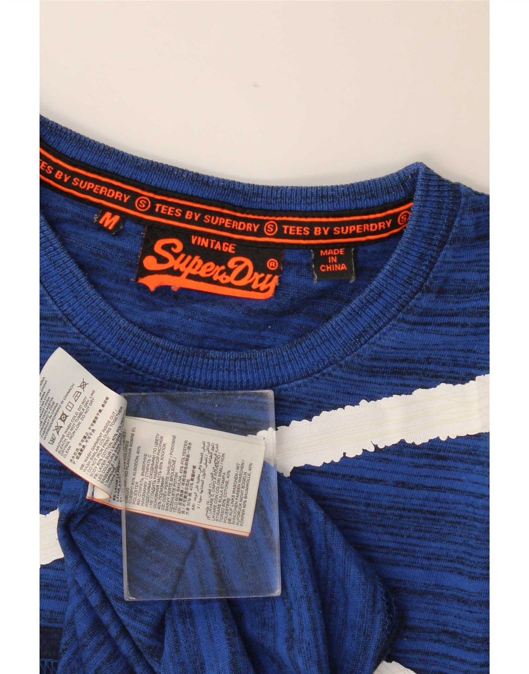 Superdry muška majica kratkih rukava Regular Graphic, srednji pamuk na plave pruge