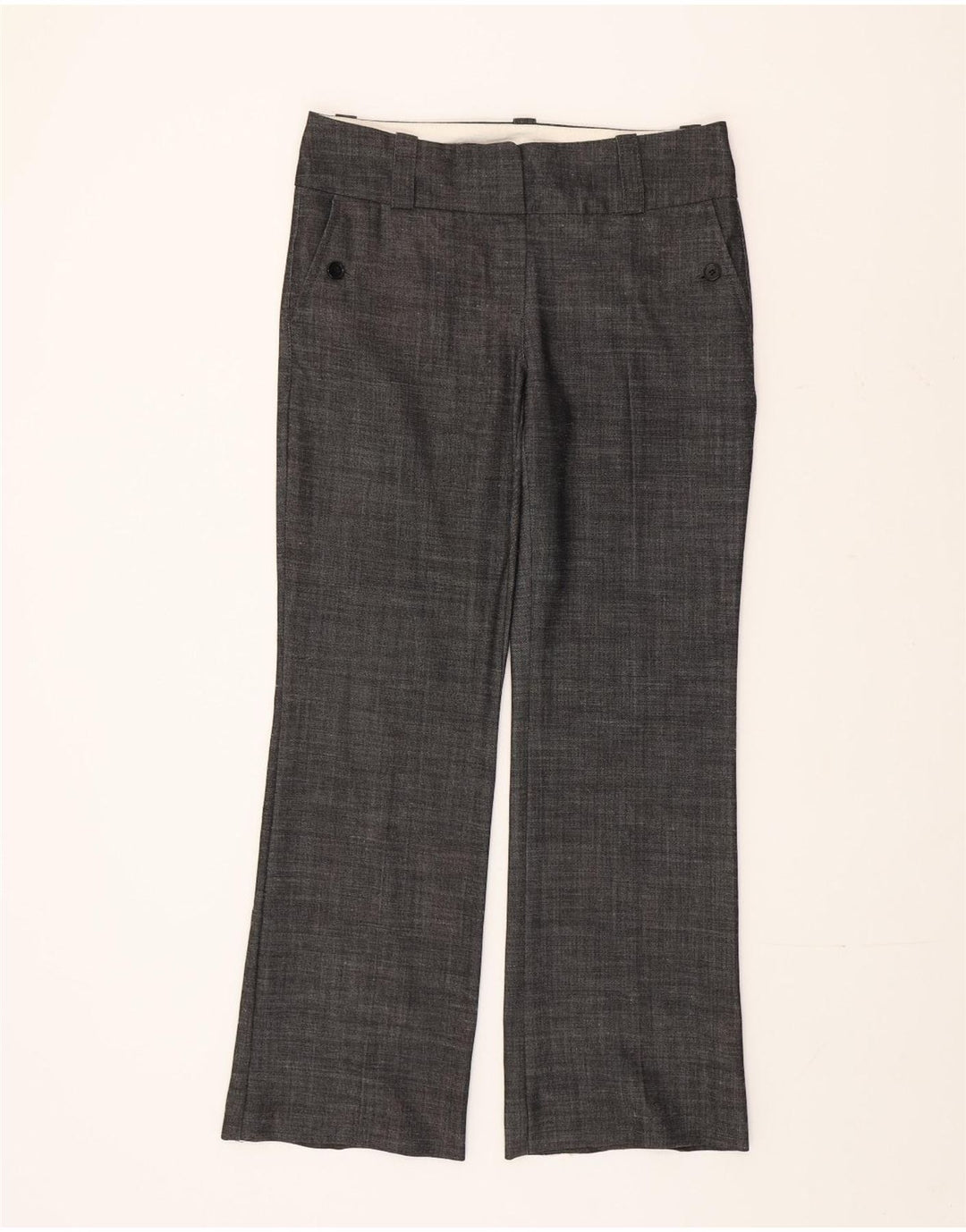Monsoon ženske ležerne hlače Bootcut UK 10 male W32 L30 sivi poliester