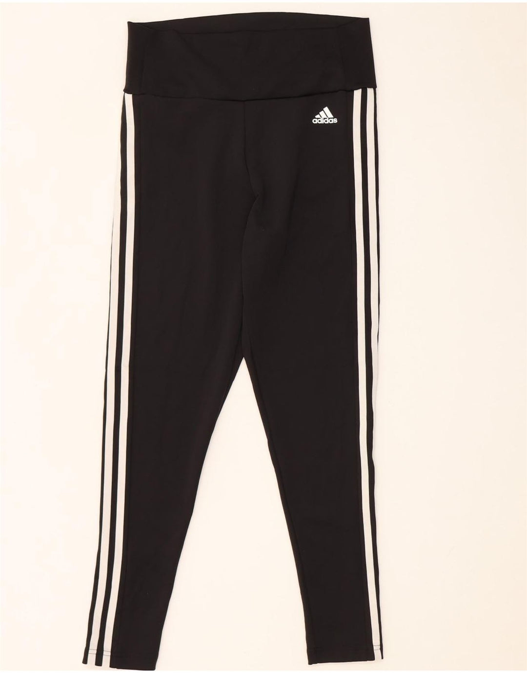 ADIDAS Ženske Aeroready tajice UK 12/14 Srednje crni poliester