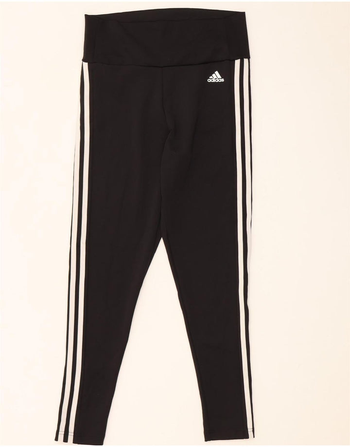 ADIDAS Ženske Aeroready tajice UK 12/14 Srednje crni poliester
