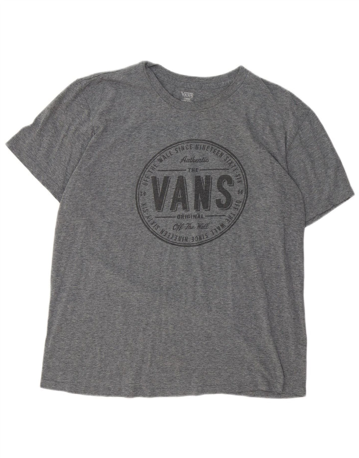Vans muška majica kratkih rukava s grafičkim motivima, veliki sivi pamuk
