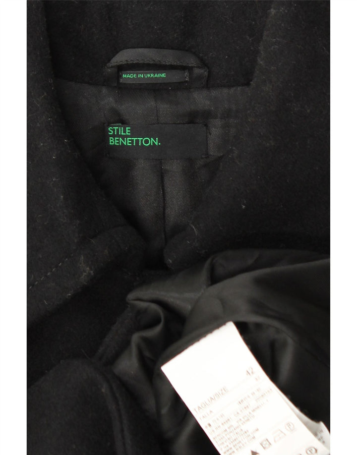 Benetton ženski kaput IT 42 srednje crne vune