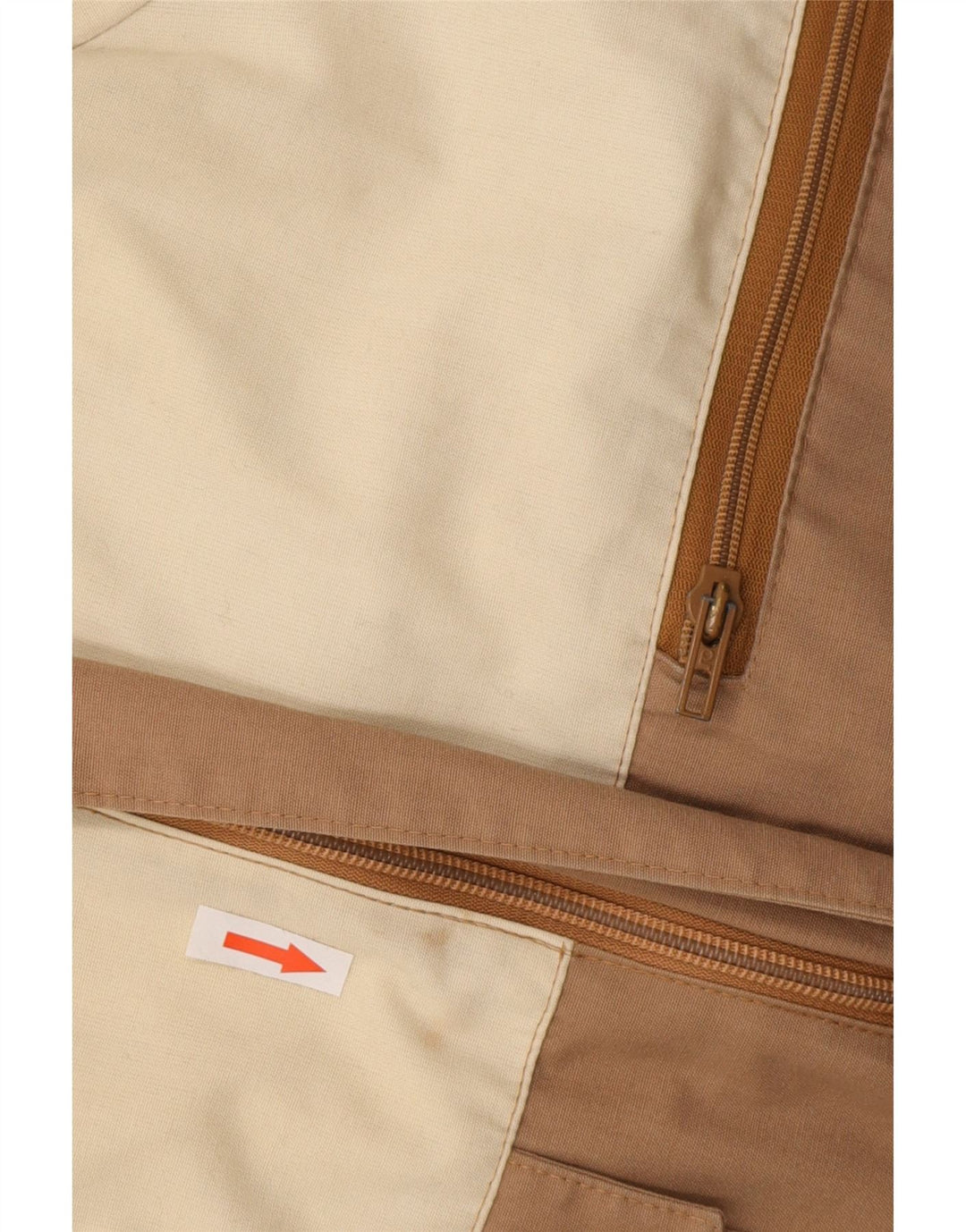 Vintage muška vjetrovka s kapuljačom IT 46 Small Beige Colourblock