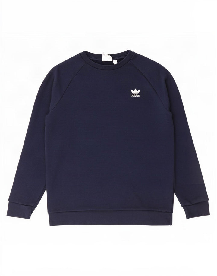 Adidas muška majica s kratkim rukavima, srednje tamnoplavi pamuk