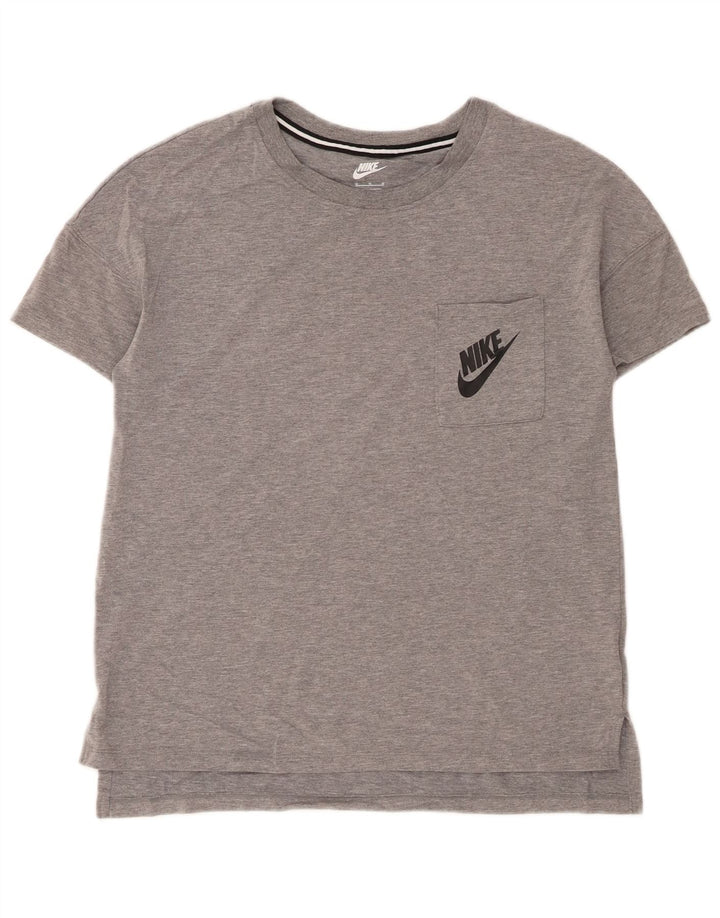 Nike ženska majica kratkih rukava UK 14 Medium Grey Flecked Modal