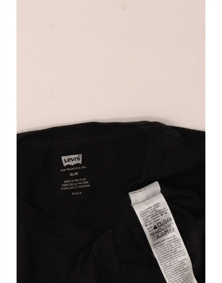 Levi's muška tanka majica kratkih rukava Srednji crni pamuk