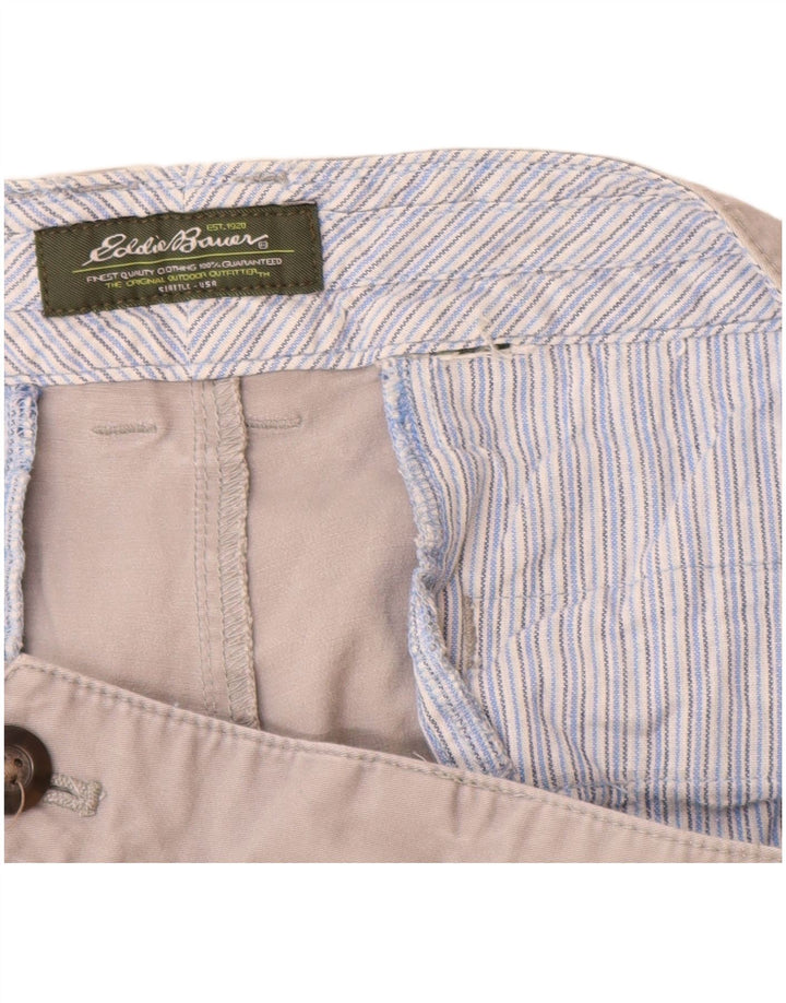 Eddie Bauer ženske ravne kapri hlače W32 L19 sive