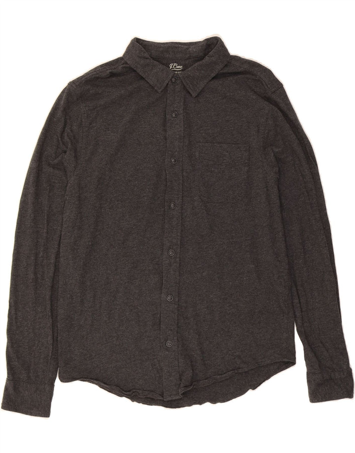 J. CREW Mens Garment Dyed Shirt Medium Grey Cotton Vintage J. Crew and Second-Hand J. Crew from Messina Hembry 