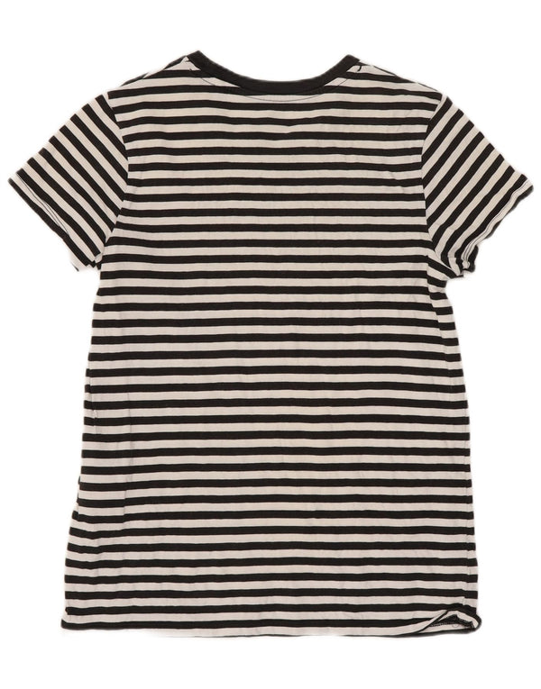 Levi's ženska majica kratkih rukava UK 4 XS crni pamuk na pruge