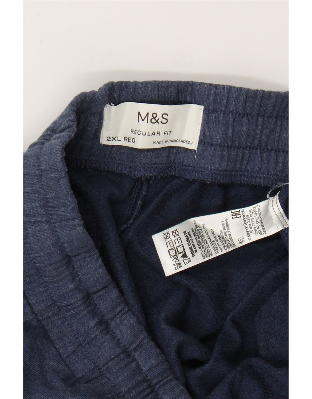 MARKS & SPENCER Muške hlače od trenirke 2XL tamnoplavi pamuk
