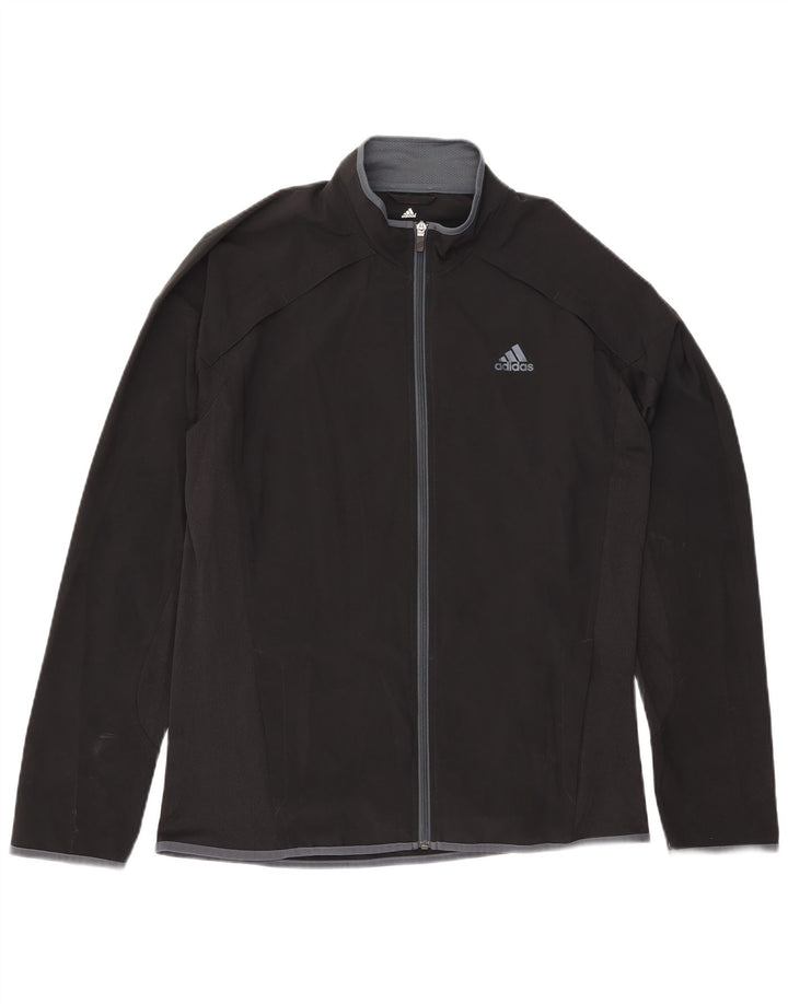 Adidas muška trenirka Climalite Gornja jakna srednje crne boje od poliestera