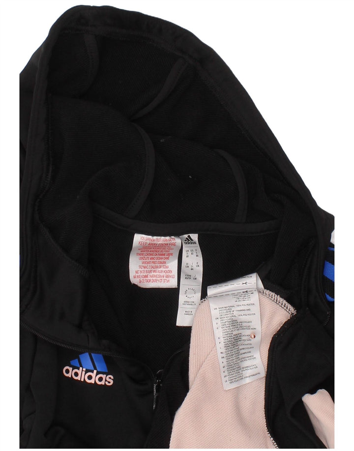 ADIDAS majica s kapuljačom Manchester United za djevojčice 7-8 godina crne boje