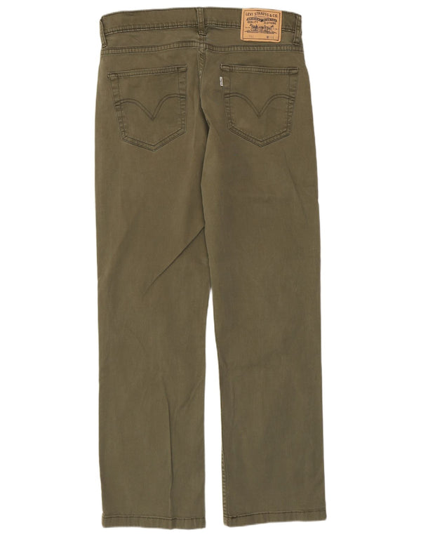 Levi's muške 752 ravne traperice W33 L30 Kaki pamuk
