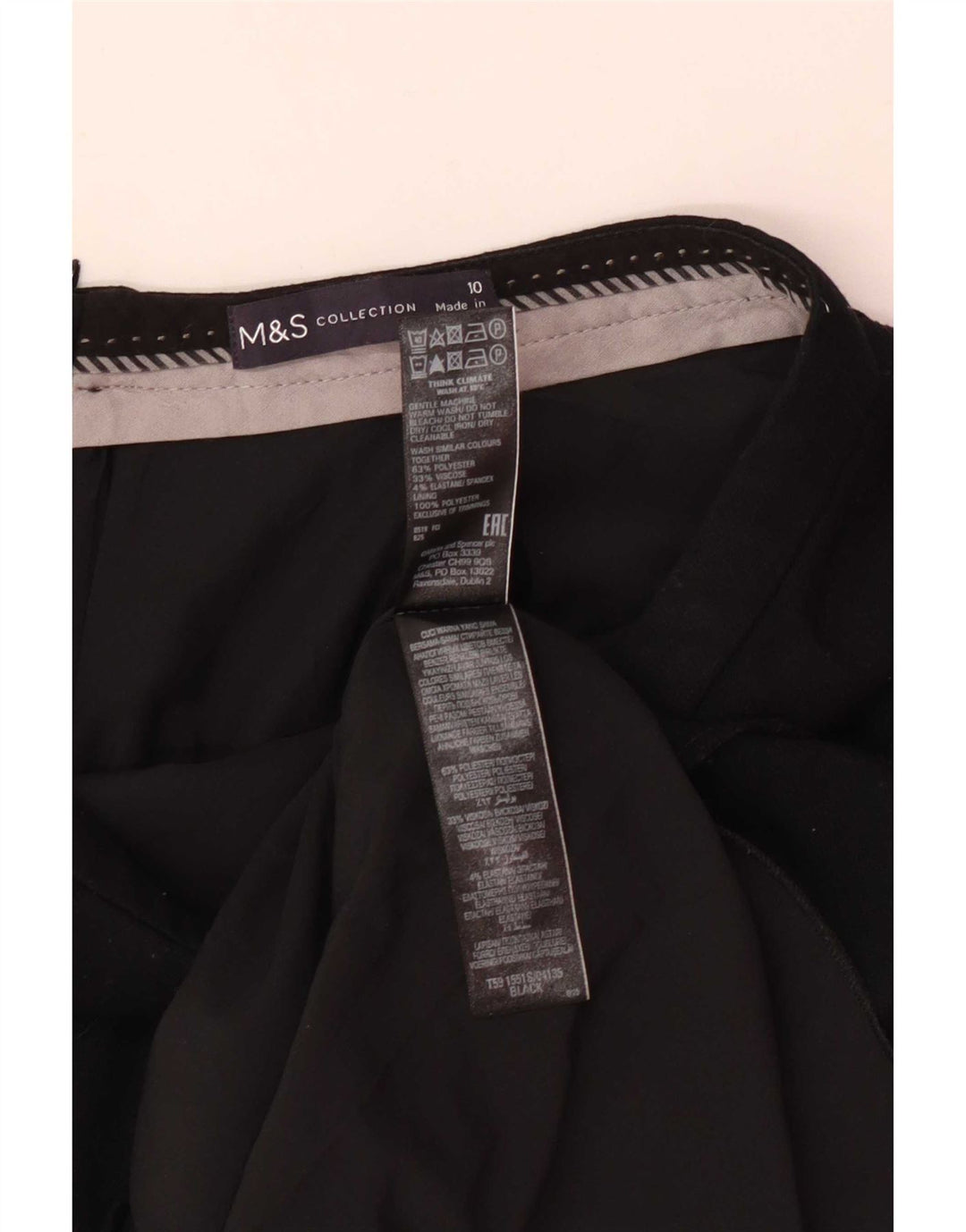 Marks & Spencer ženska pencil suknja UK 10 mala W26 crni poliester