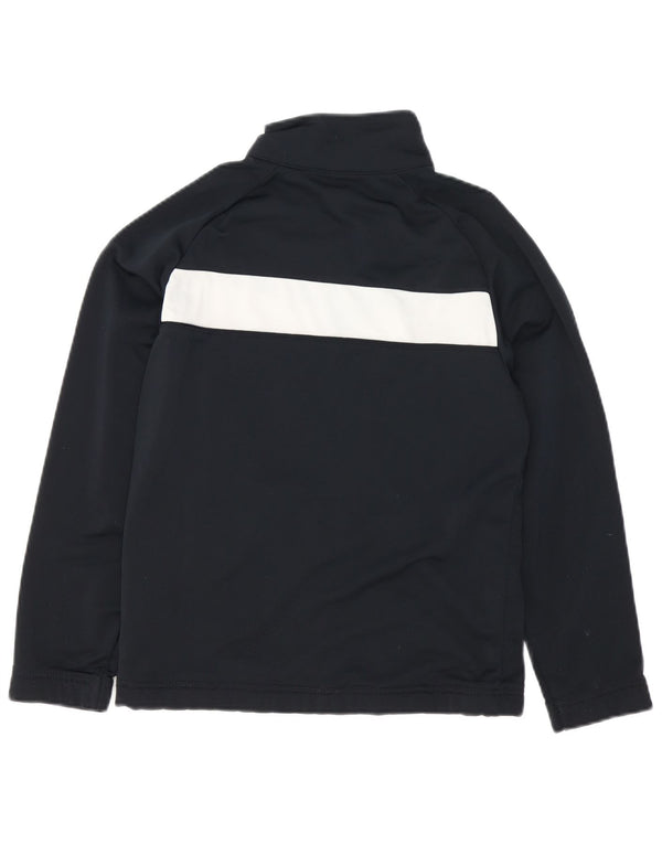 Nike Boys Tracksuit Top Jacket 12-13 Years Large Black Colourblock