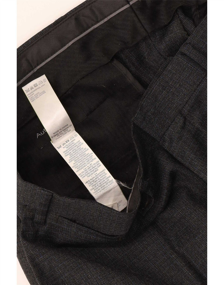 Marks & Spencer muške autograph hlače ravnog odijela W36 L33 sive vune