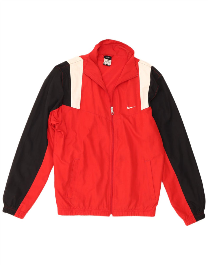 Nike muška gornja jakna trenirke Medium Red Colourblock Poliester