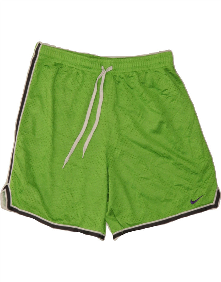 NIKE Womens Sport Shorts UK 8/10 Small Green Polyester Vintage Nike and Second-Hand Nike from Messina Hembry 