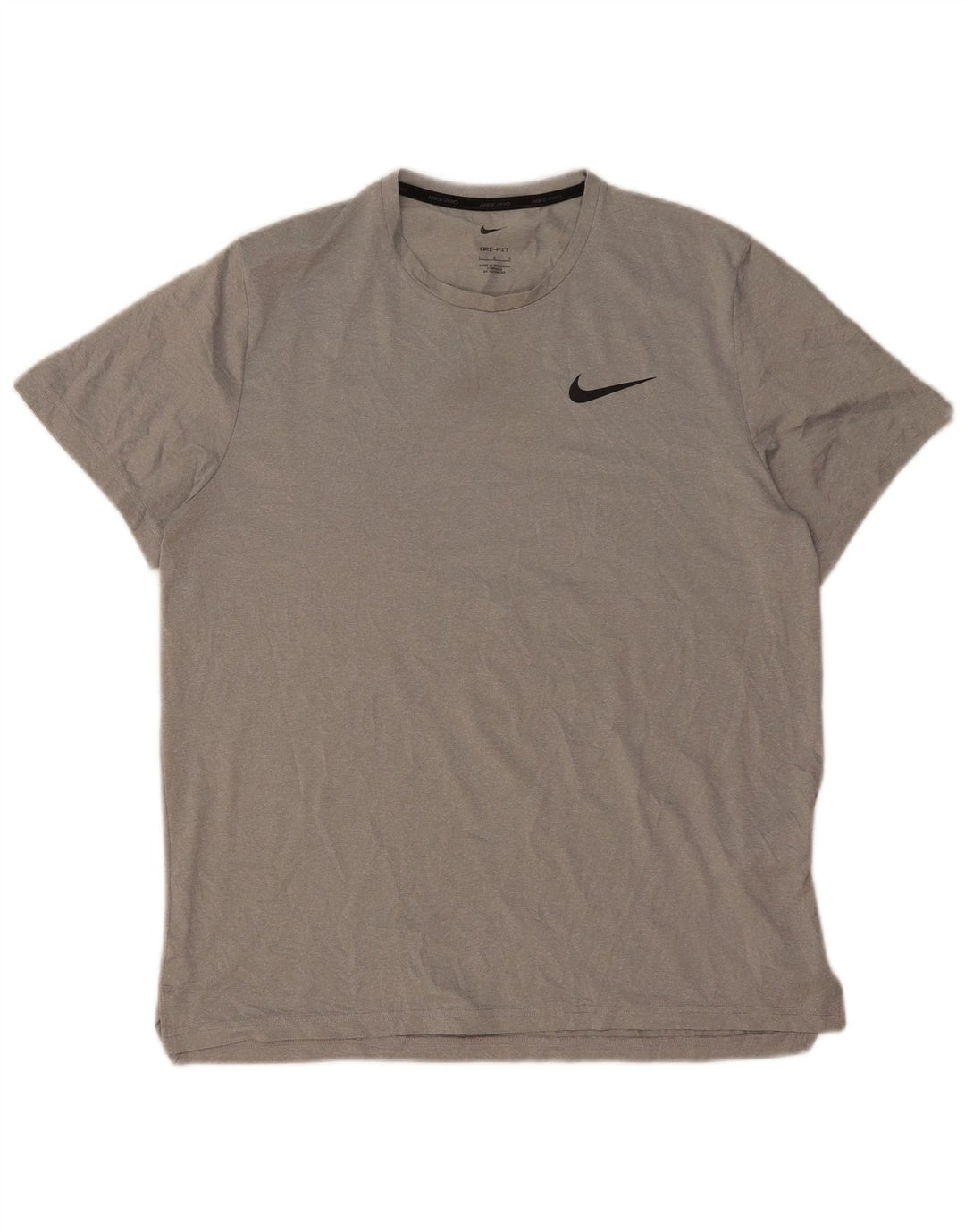 Nike Dri Fit majica kratkih rukava, veliki sivi poliester