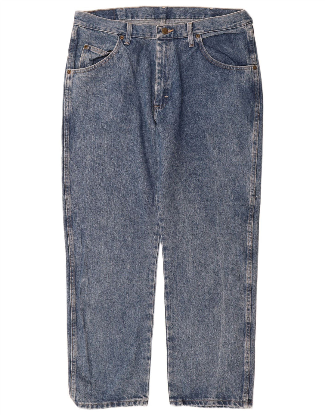 Wrangler Mens Regular Fit Straight Jeans W36 L29 Blue