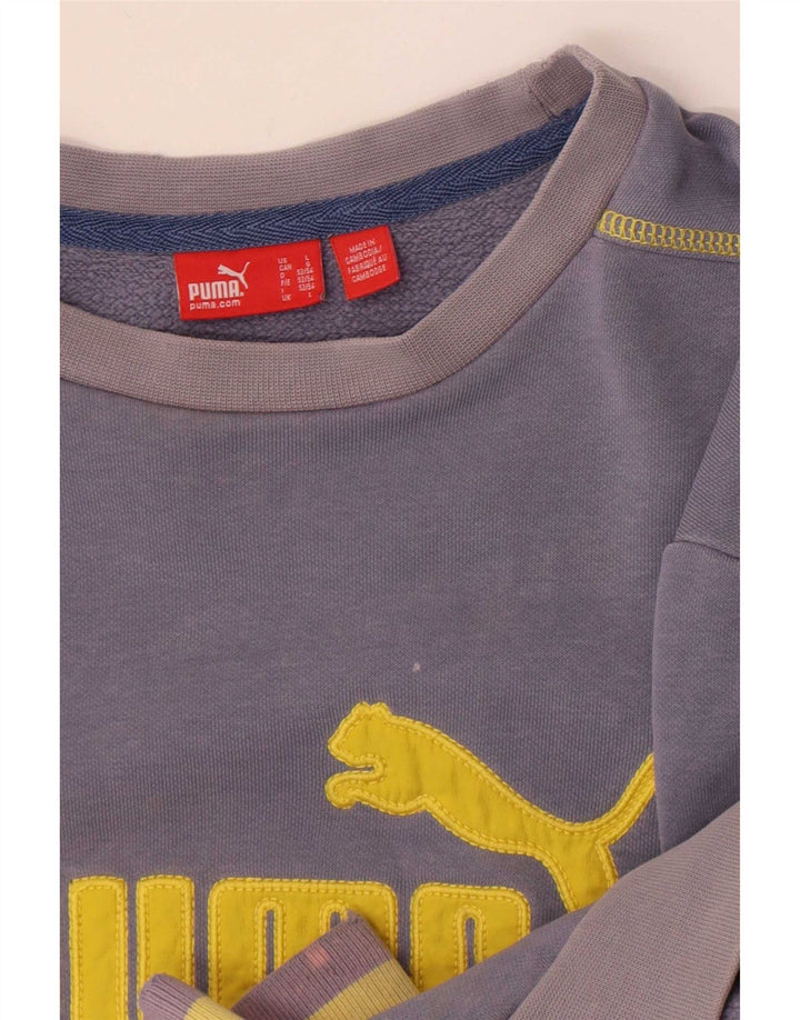 Puma muška trenirka s grafičkim motivima, velika plava